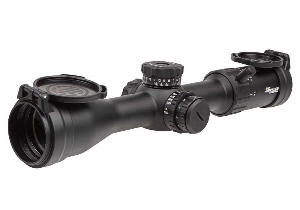 SIG SAUER WHISKEY4 Exposed Zero Stop Illuminated-Reticle Rifle Scope ...